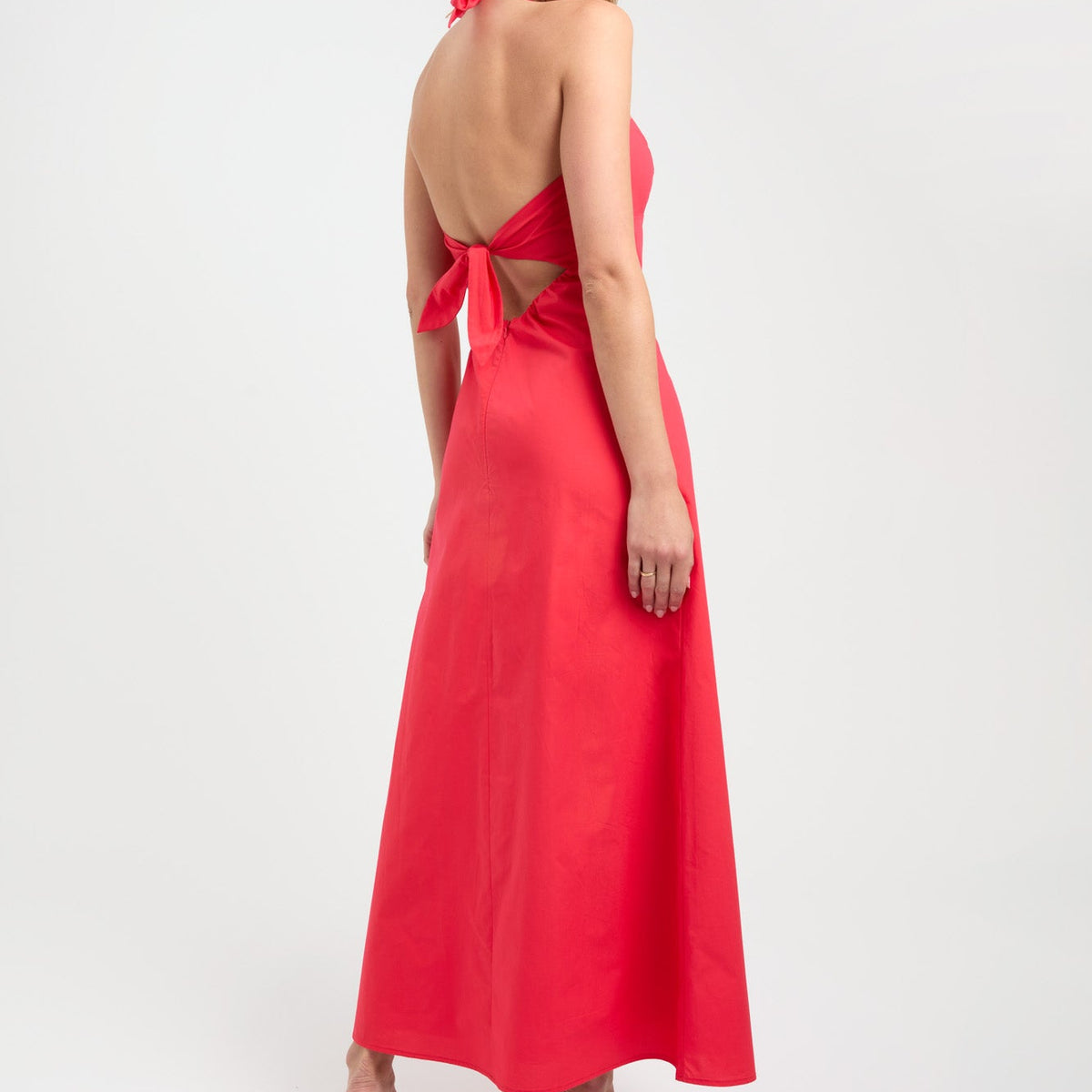 Adjustable Pants Kookai Celine Dress Poplin Vee Halter Dress – USA