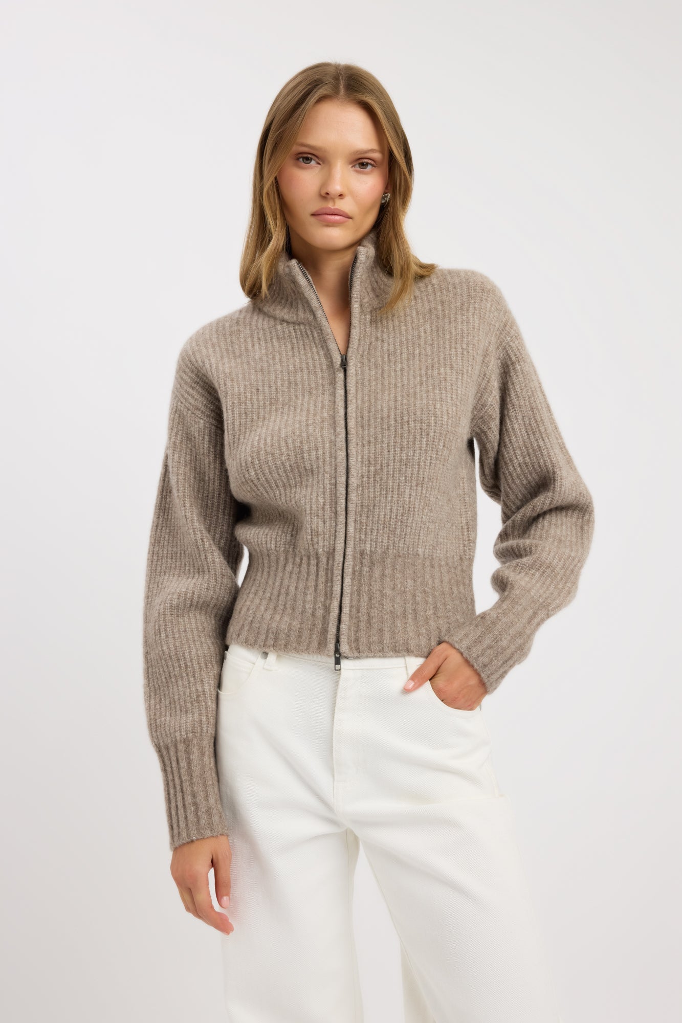 Irina Zip Cardigan – USA KOOKAÏ