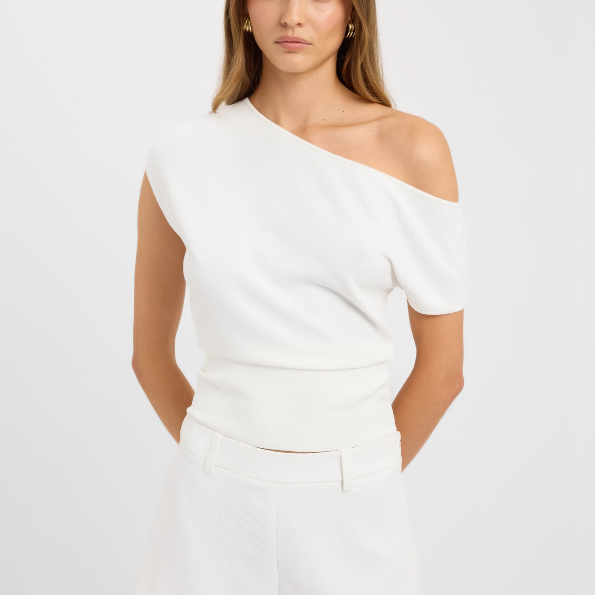 Mayfair Off Shoulder Top, 8 / White