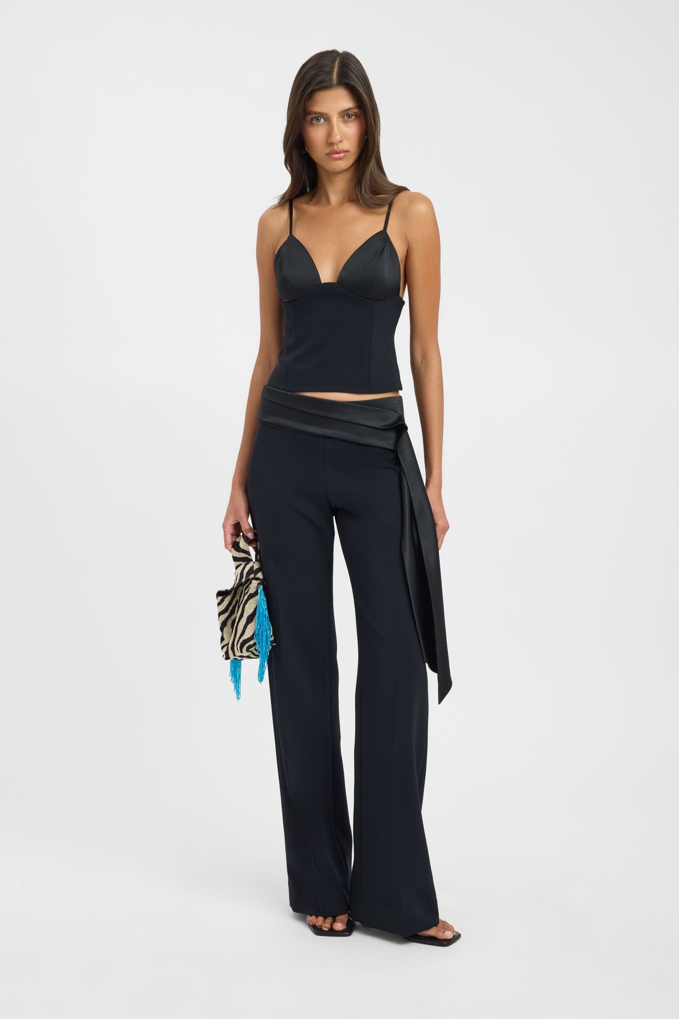 パンツ Orimi cropped big slacks size 1 Alto Sash Pant | USA KOOKAÏ