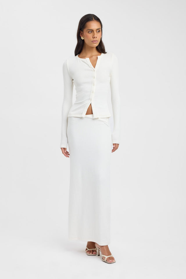 kookai white long sleeve dress Kookai Womens Size 6 / XXS Long Sleeve Dress / Mini Dress White - New With Tags