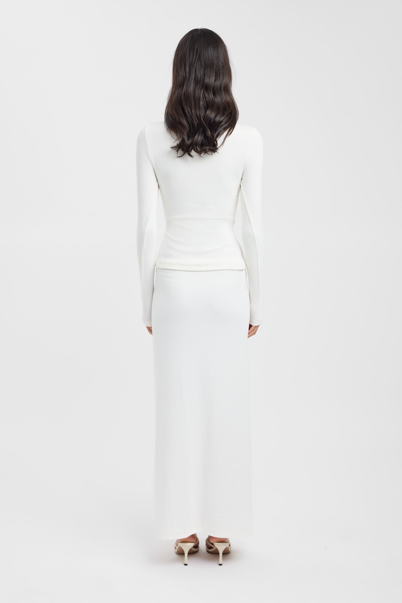 タンクトップ Coconut button back slit top / White CRONOS RIB SIDE LOGO TANK TOP【WHITE】