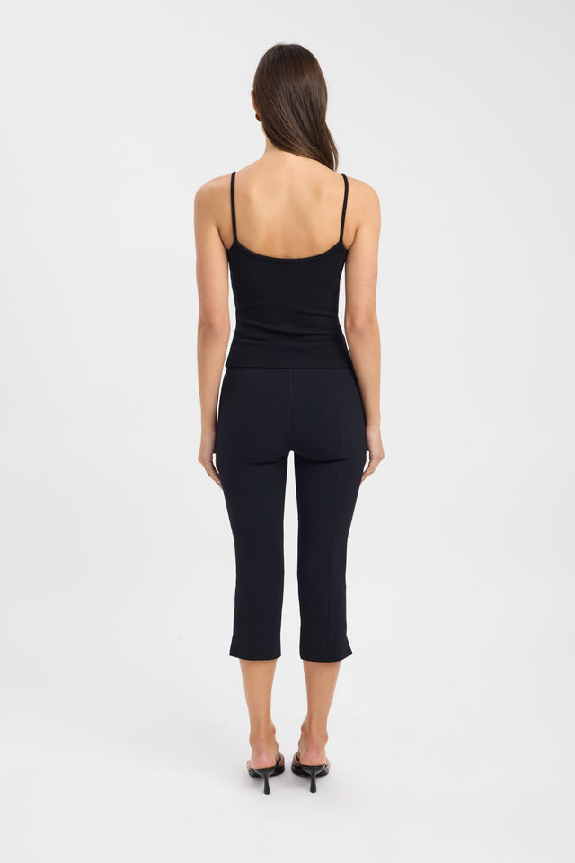 back Haz Tank Kookai Fitted Scoopneck Sleeveless Womens-Blouse 