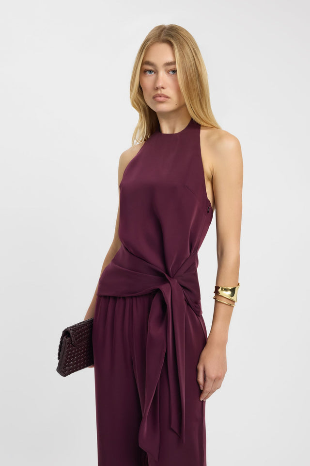 halter wrap top dress Halter Wrap Dress - Jet Black