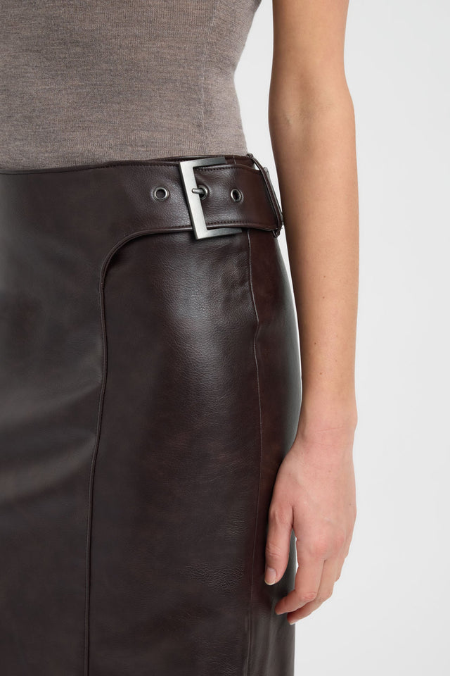 Heavy Phoenix Belted Maxi Skirt