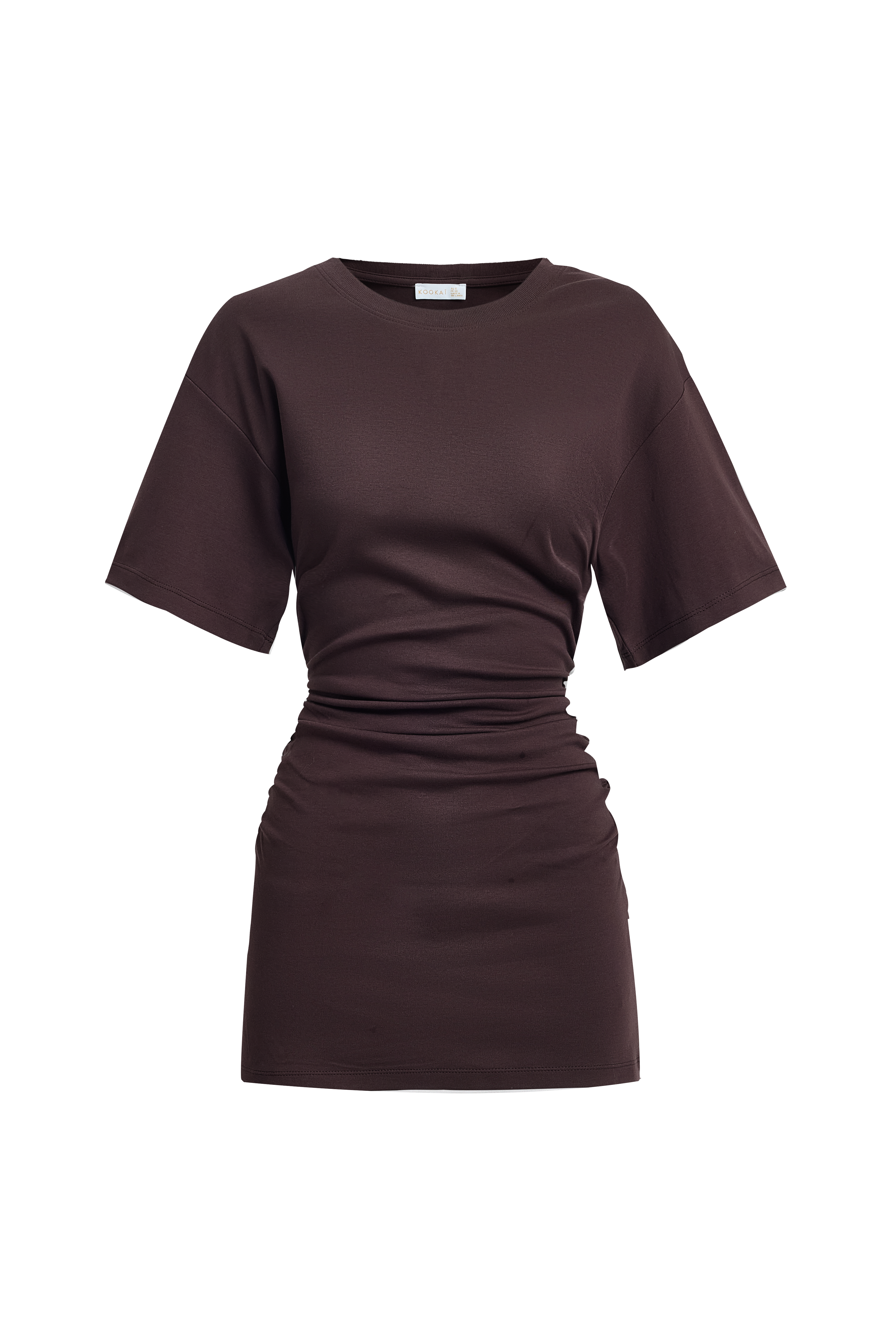 dark brown mini dress Brown Mini Dress  Double Breasted Pleated Skirt Dress, Vintage Inspired  Autumn Winter Outfit, Square Neckline Long Sleeve Gold Button Dress