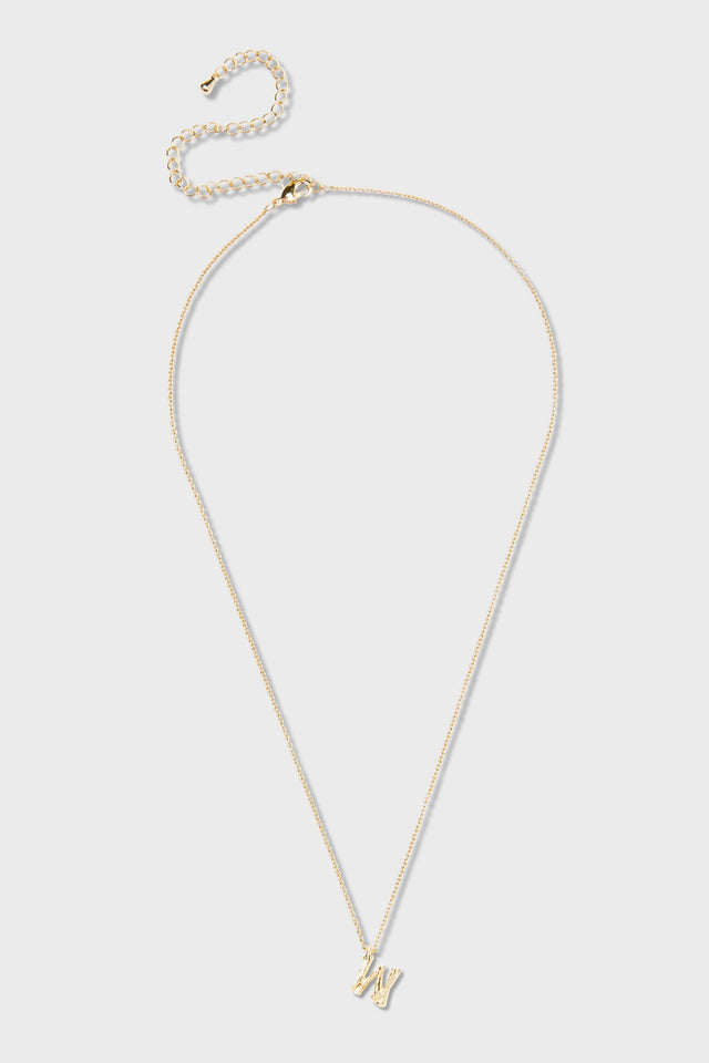 W - Initial Necklace