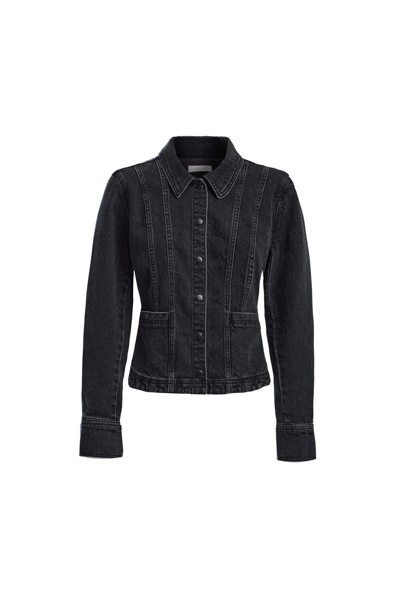 [PAULE KA] ニットジャケット 黒 SHIPS｜《一部追加予約》quaranciel:<手洗い可能>ノーカラー ポケット