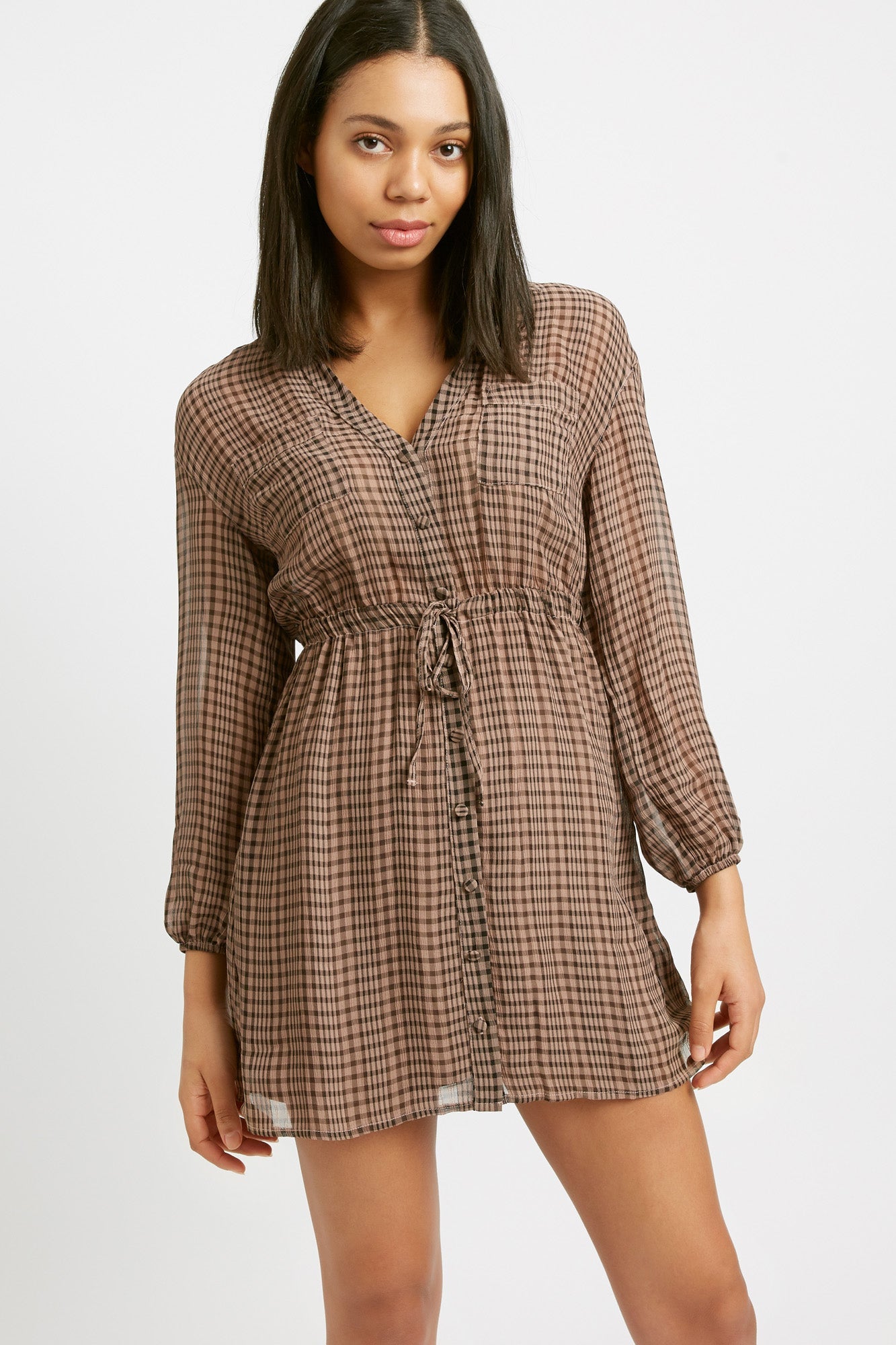 Margot Check Mini Dress – USA KOOKAÏ