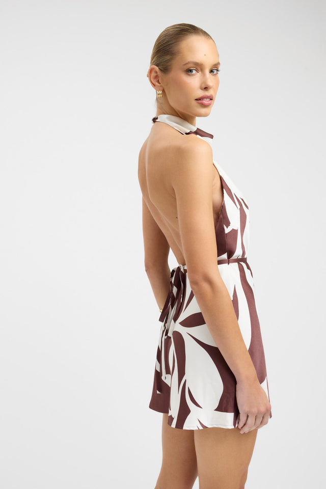 back Wynnie Mini Dress Kookai Straight Mini Relaxed Cowlneck womens-dresses 