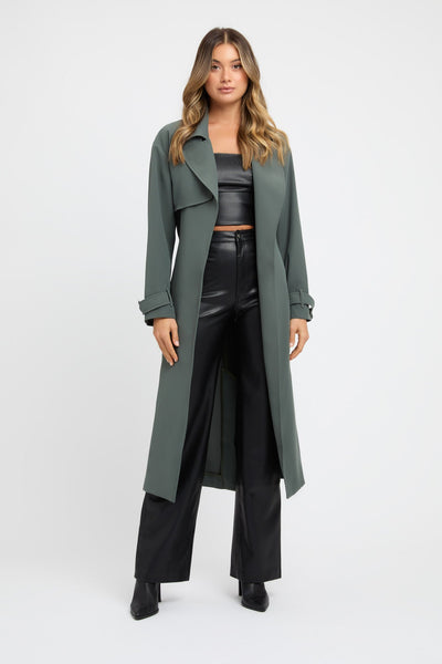 トレンチコート CARVEN SS25 TRENCH ABOTAI SILK (6251K21338 DUNE) KJ1391_Serge_Trench_Loden_Gree