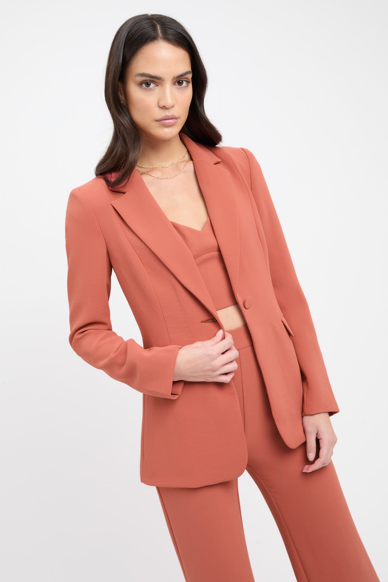 kookai Alpha Pocket Blazer Paprika Store Clothing