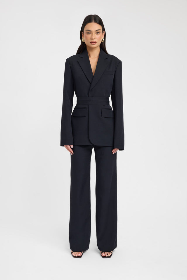 Ariel Button Blazer 8 / Black