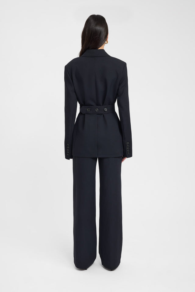 Ariel Button Blazer Kookai Long sleeve Blazer Full length grey womens-coats-and-jackets 