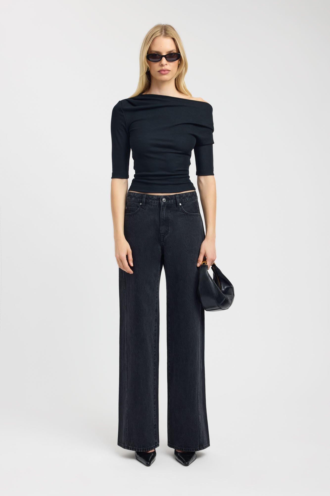 NEAU round hem best ベスト　black Gabe Top | USA KOOKAÏ