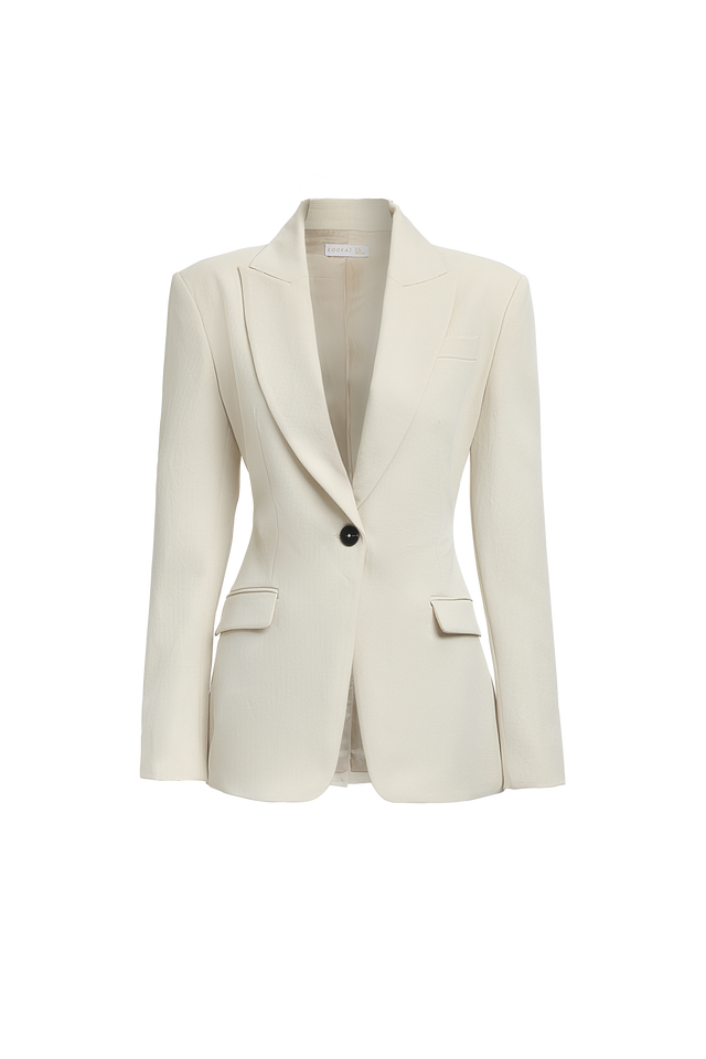 Ariel Contour Blazer Kookai Long sleeve Blazer Full length womens-coats-and-jackets 