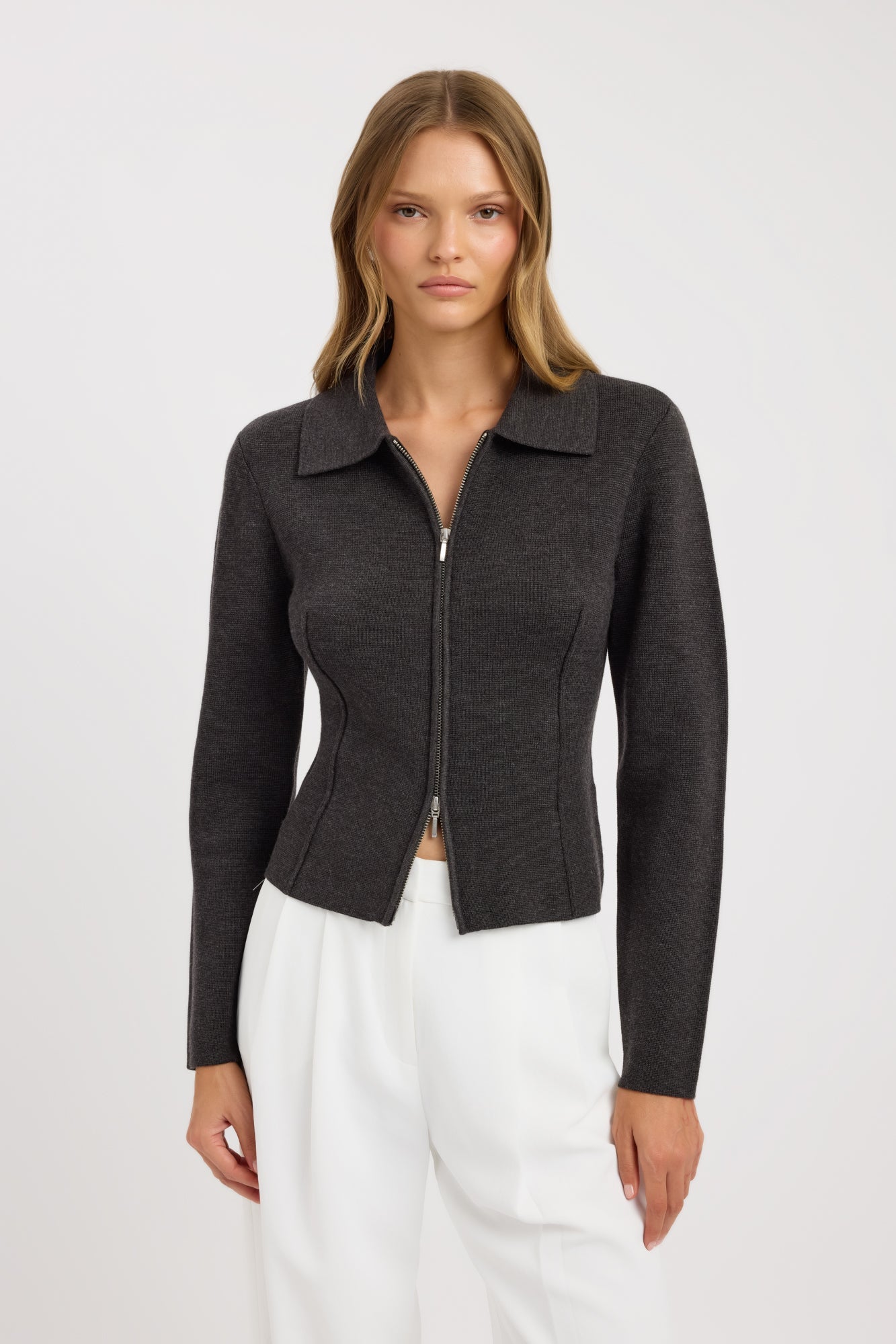 Ziggy Zip Knit Cardigan – USA KOOKAÏ