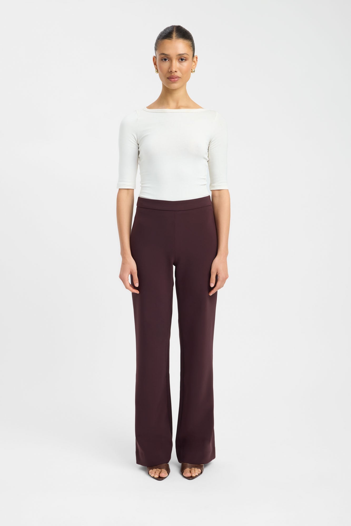 [完売品]ALLCAPO COATING LONG FLARE PANTS Alto Long Flare Pants | USA KOOKAÏ