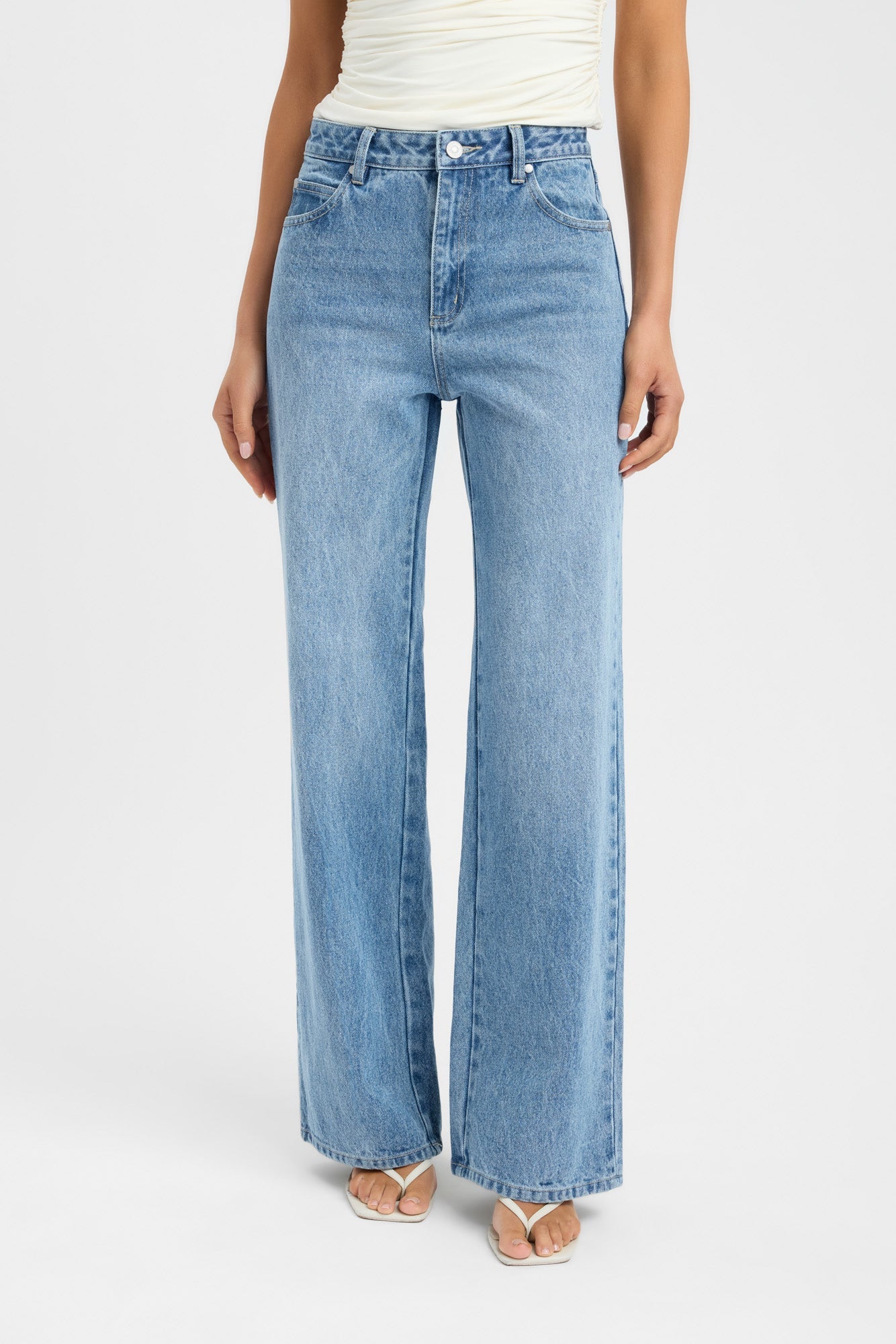 【美品】highwaist vintagelike straight denim Kai Straight Leg Jean – USA KOOKAÏ