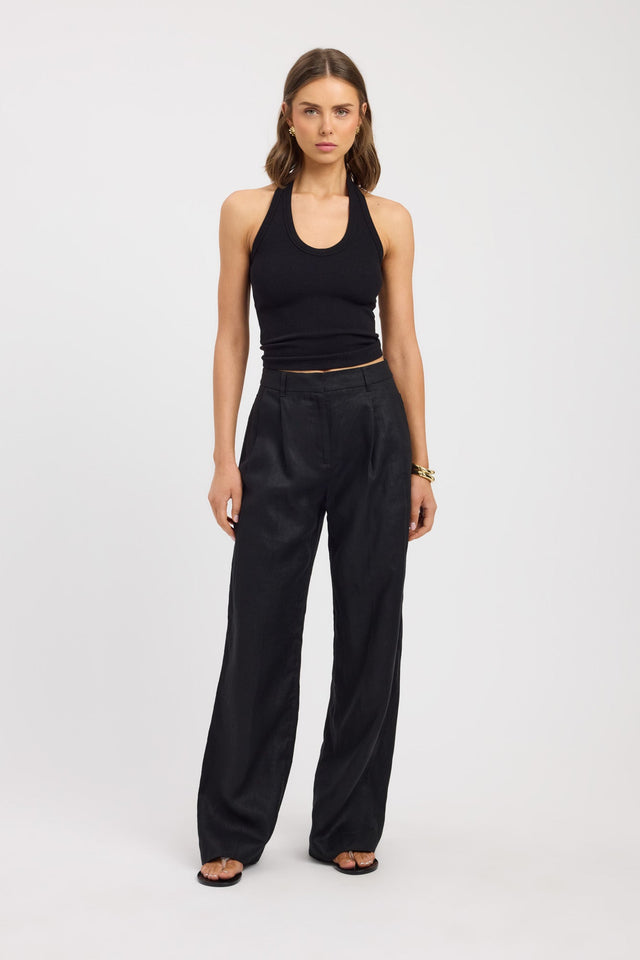 side Palm Pleated Pant Kookai Wide-leg High-rise womens-regular-pants 