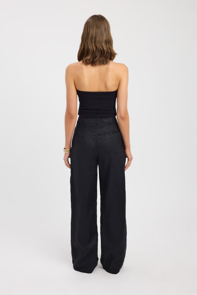 back Palm Pleated Pant Kookai Wide-leg High-rise womens-regular-pants 