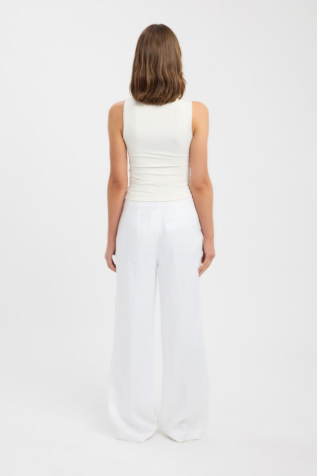 back Palm Pleated Pant Kookai Wide-leg High-rise womens-regular-pants 