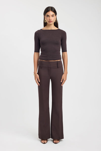  originals パンツ Dark Brown L Ariel Waistband Pant | USA KOOKAÏ