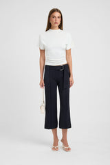 Opal Pin Tuck Capri