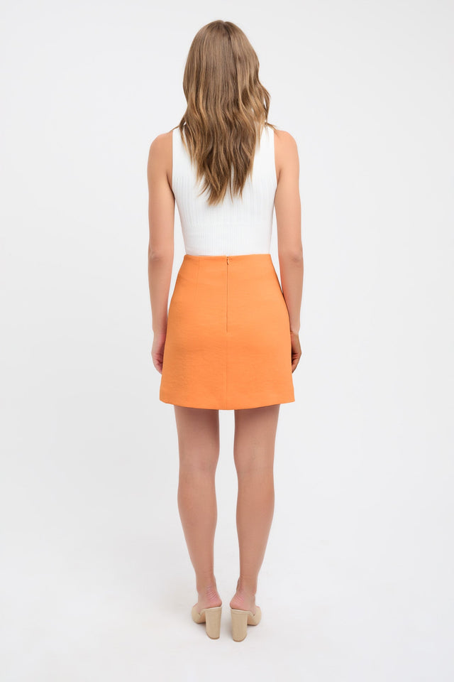 Lux Split Mini Skirt