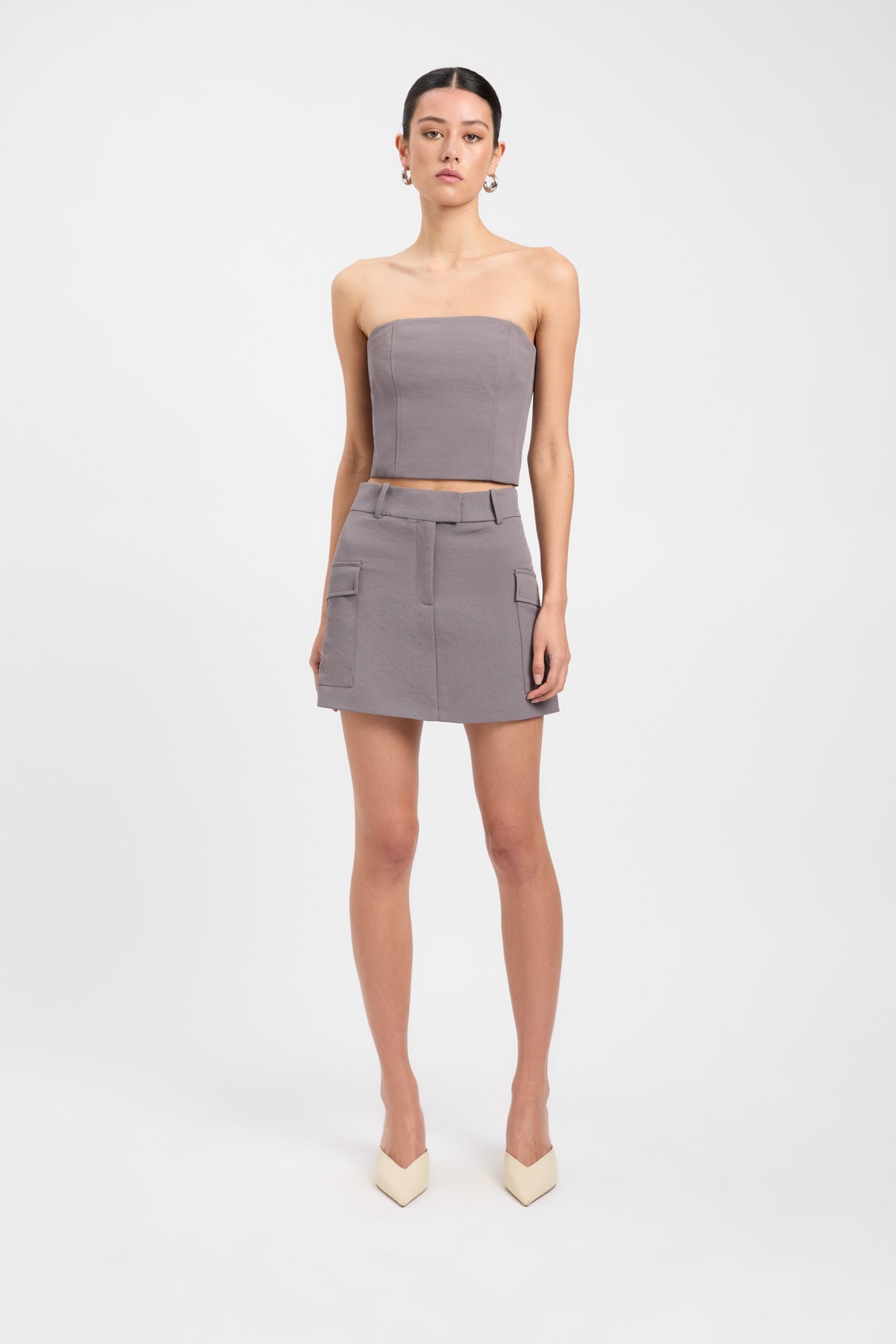 【Seooocookie】Cargo Mini Skirt SEOOOCOOKIE Cargo Mini Skirt – Lines Up