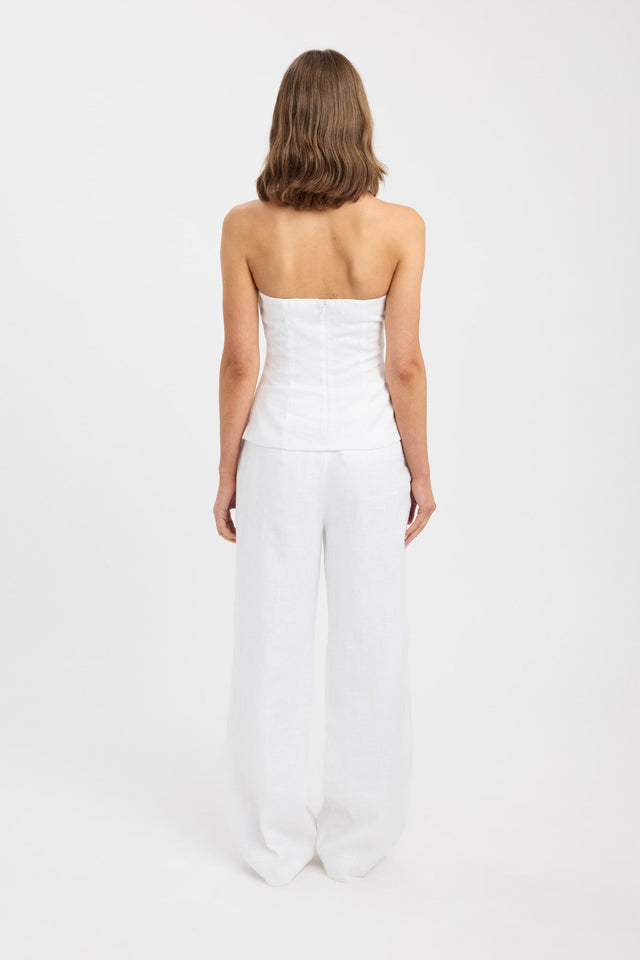 back Palm Halter Top Kookai Fitted Squareneck Sleeveless Womens-Blouse 