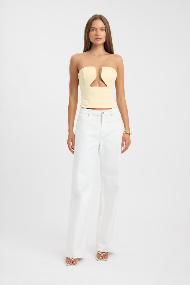 Ariel Low Cut Top, 2 / Lemonata