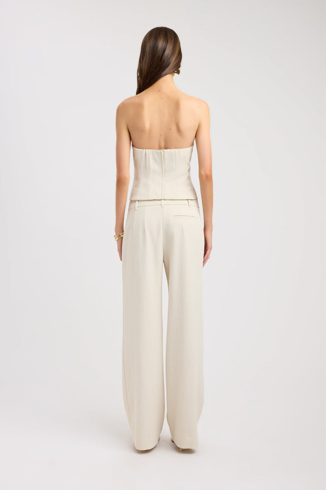 Ariel Low Rise Pant, 6 / Almond Milk