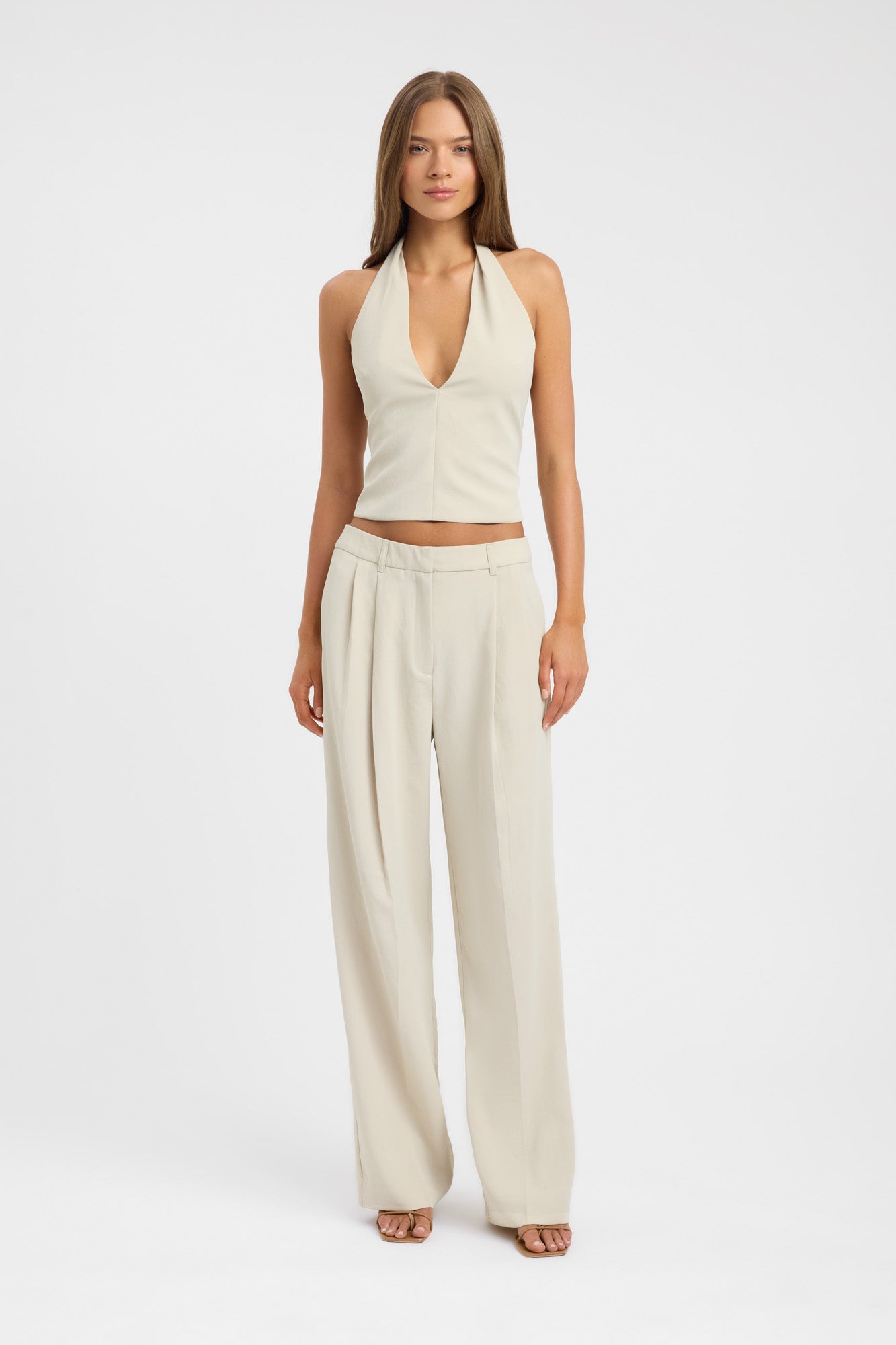 Opal Deep Vee Halter Top