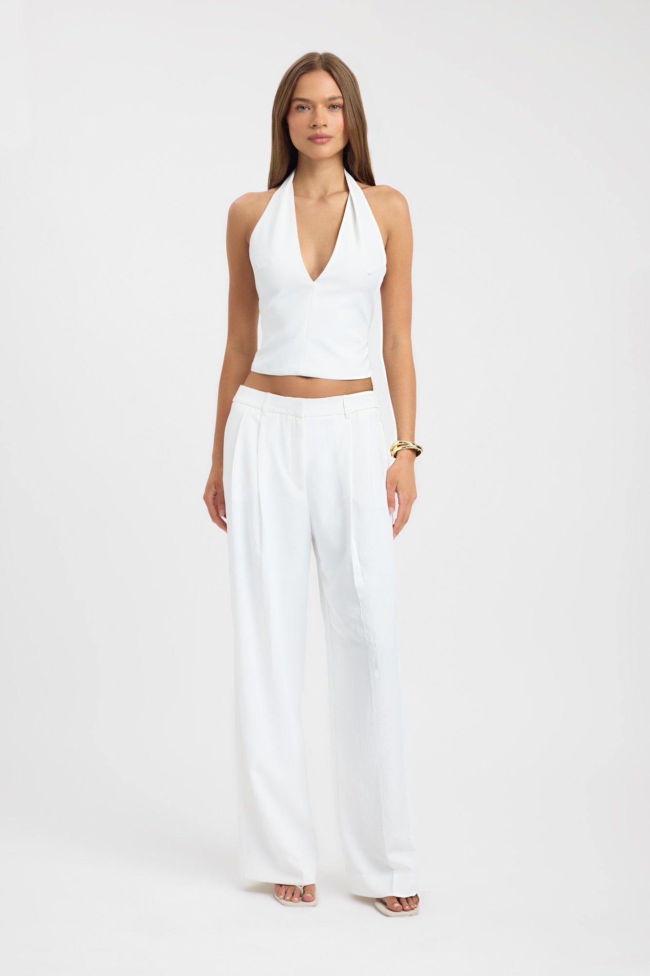 Opal Deep Vee Halter Top – USA KOOKAÏ