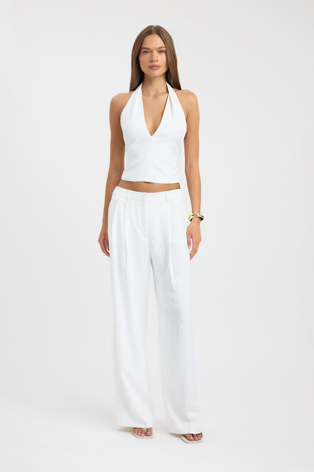 Opal Deep Vee Halter Top