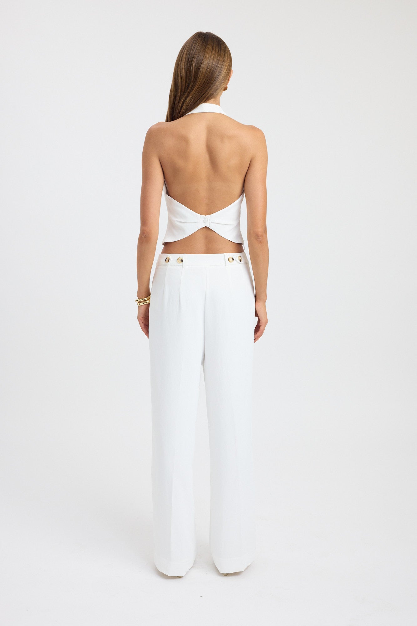 Opal Deep Vee Halter Top – USA KOOKAÏ