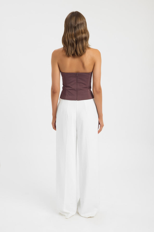 Solana Gathered Bustier Top