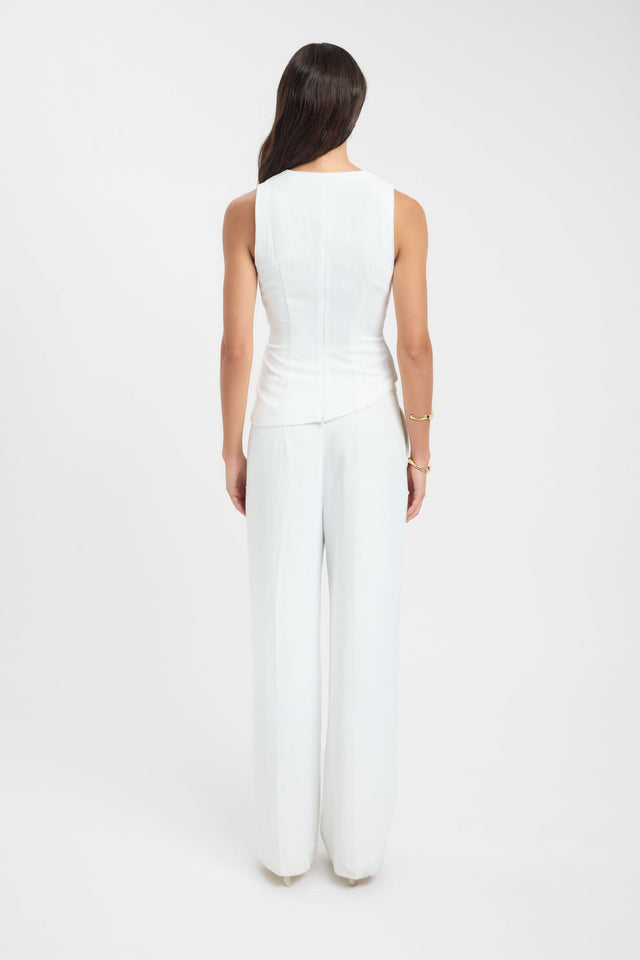 back Opal Wrap Front Top Kookai Fitted V-neck Sleeveless Womens-Blouse 