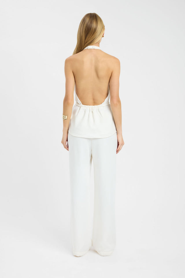 back Maria Low Back Top Kookai Relaxed V-neck Sleeveless Womens-Blouse 