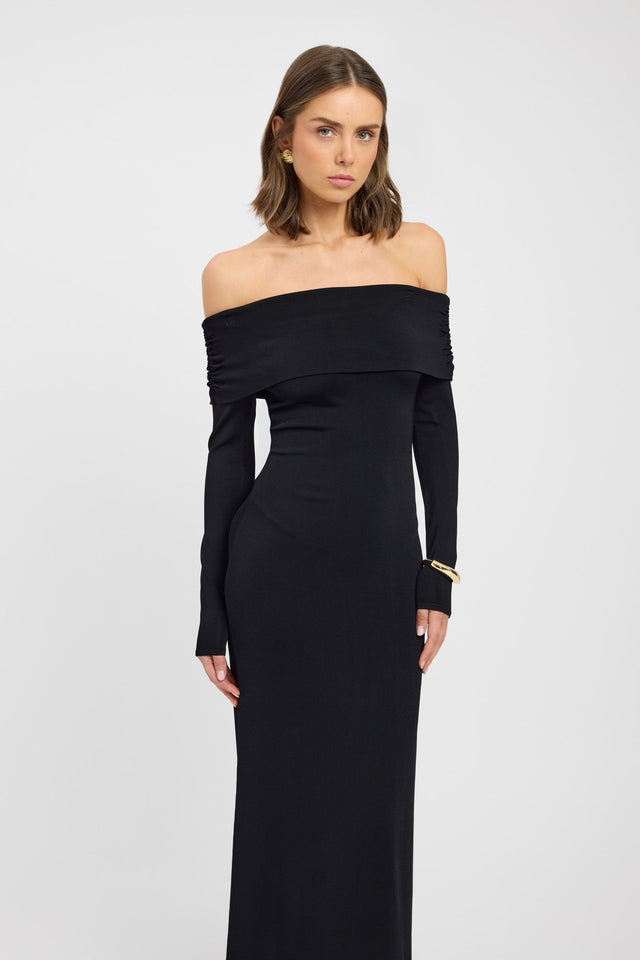 Leah Off Shoulder Dress, 8 / Black Leah Off Shoulder Dress, 8 / Black