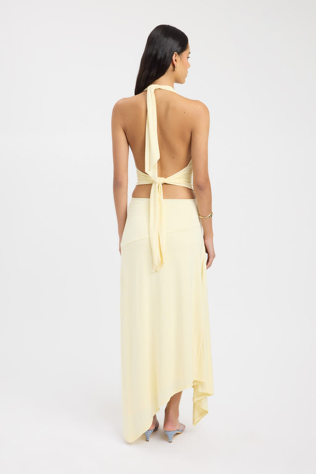 back Leni Top Kookai Fitted Plungeneck Sleeveless Womens-Blouse 