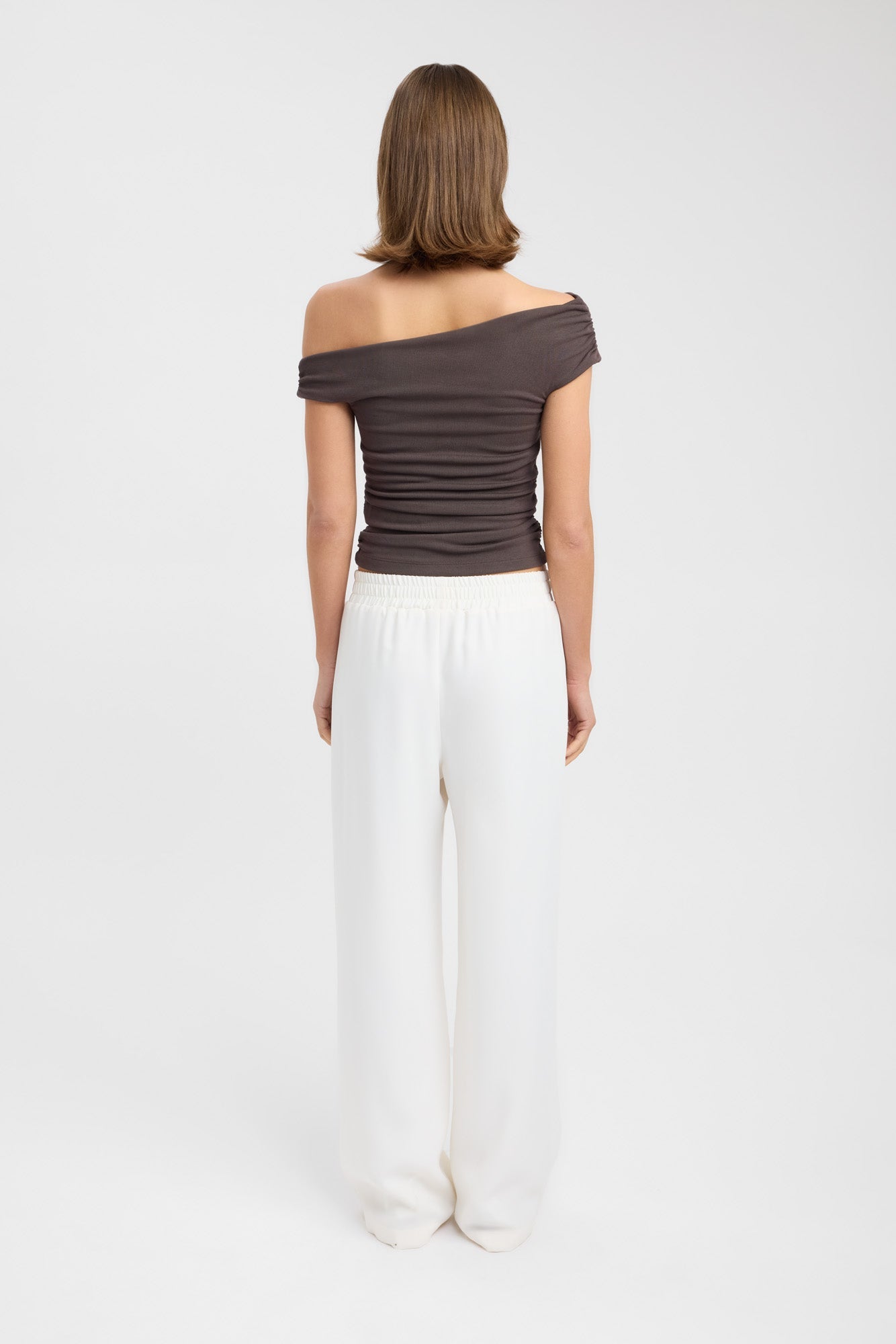 トップス SLOANE sloane textured slub top | blue at Amazon Women's Clothing store