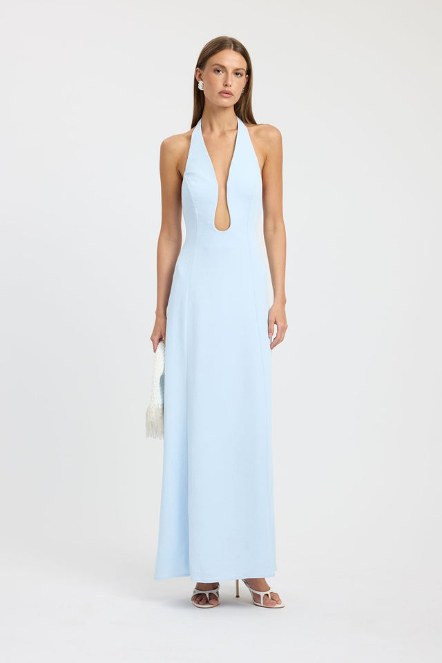 Oyster Low Cut Maxi Dress