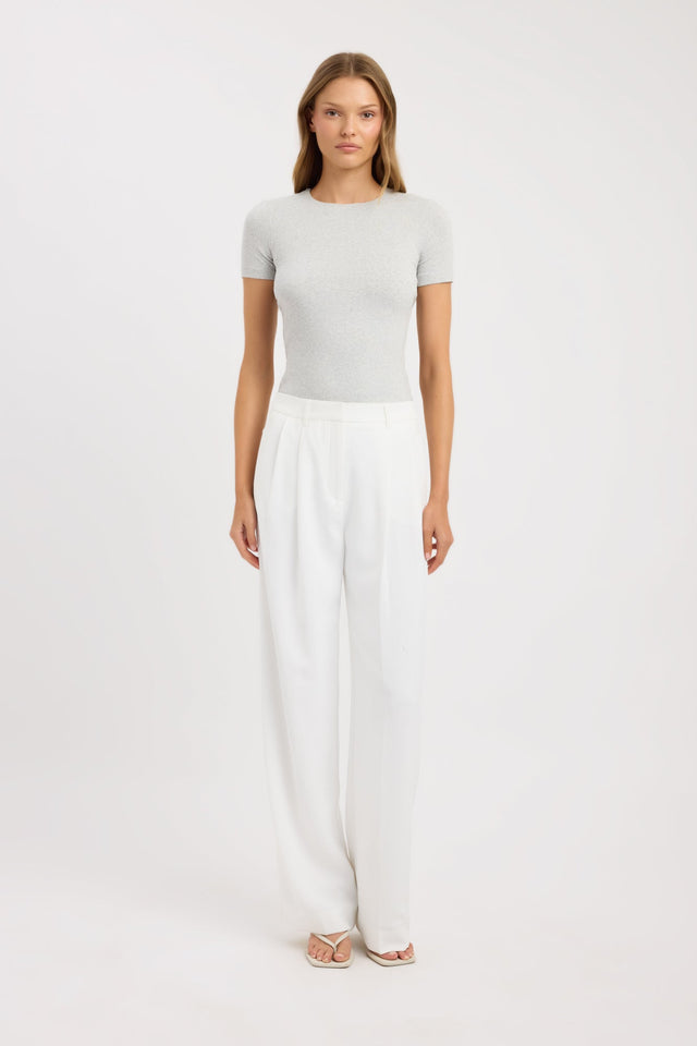 side Cruiser Crew Tee Kookai Fitted Roundneck Short sleeves Womens-Blouse 