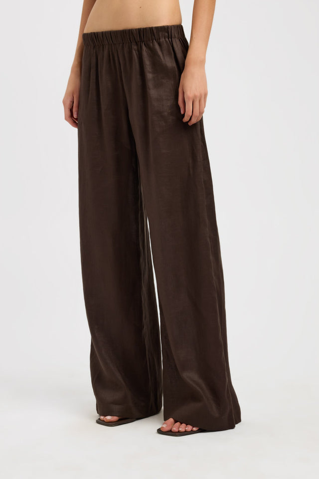 back Tahiti Elastic Pant Kookai Wide-leg High-rise womens-regular-pants 