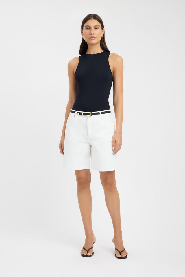 front Charlie Racer Bodysuit Kookai High-neck black womens-bodysuit 