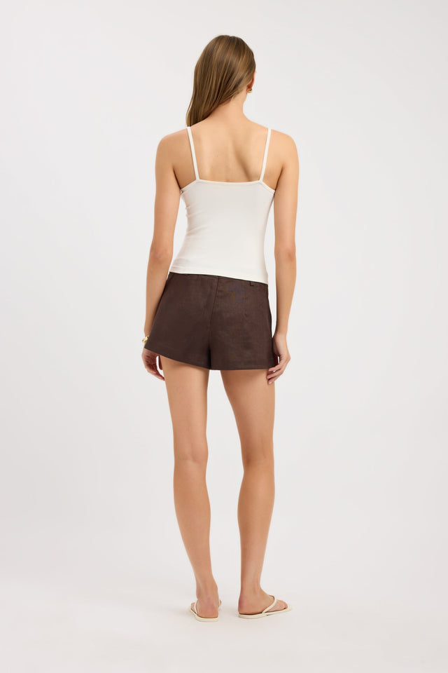 back Palm Low Rise Short Kookai Mid-rise Fitted womens-shorts 