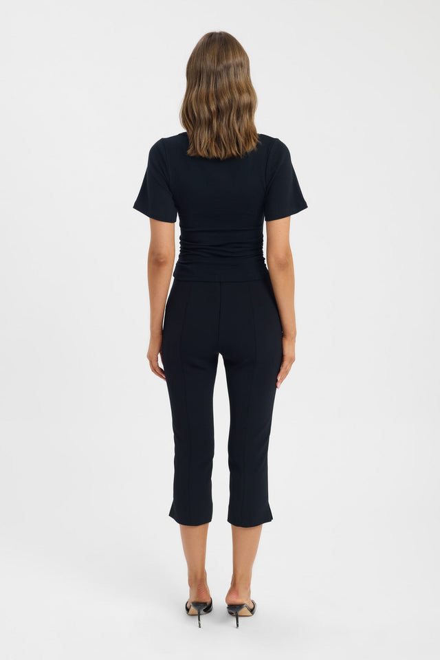 back Iles Tee Kookai Fitted Scoopneck Short sleeves Womens-Blouse 
