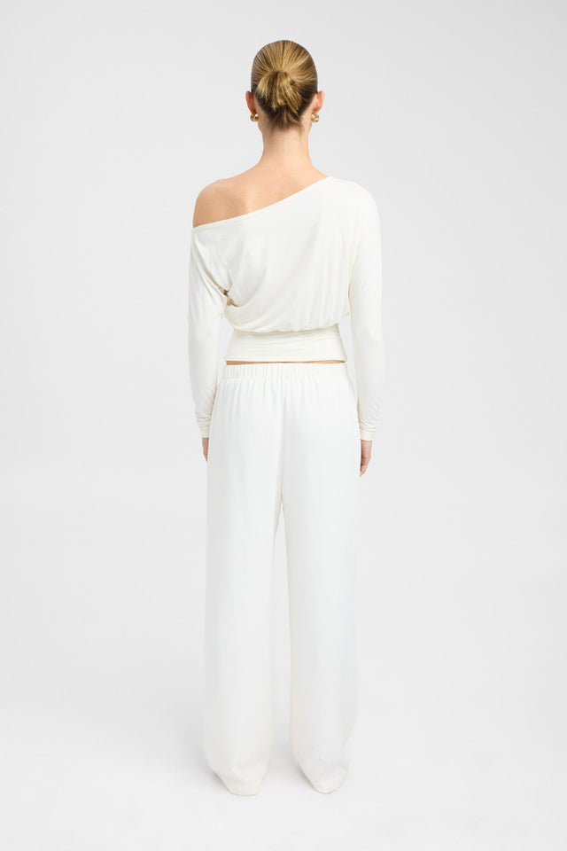 back Anders Top Kookai Relaxed Asymmetry Long sleeve Womens-Blouse 